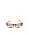 Gucci Rectangular-frame Sunglasses In Brown