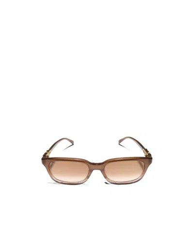 Gucci Rectangular-frame Sunglasses In Brown