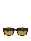 Gucci Rectangular-frame Sunglasses In Brown