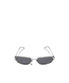 Gucci Rectangular-frame Sunglasses In Gray