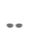 Gucci Rectangular-frame Sunglasses In Gray