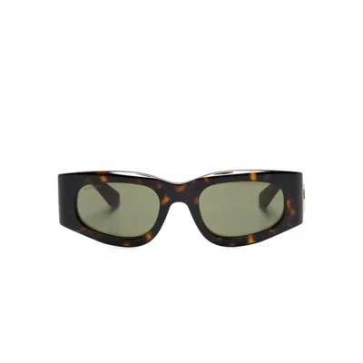 Gucci Rectangular-frame Sunglasses In Pink