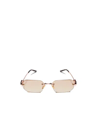Gucci Rectangular-frame Sunglasses In Pink