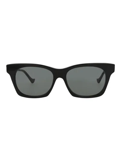 Gucci Recycled Acetate Cat Eye Sunglasses For Women In Black