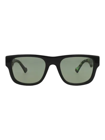 Gucci Recycled Acetate Square Sunglasses For Men In Black