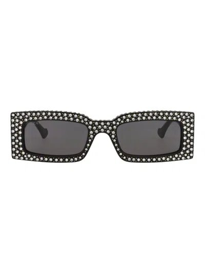 Gucci Recycled Acetate Square Sunglasses For Women In Black