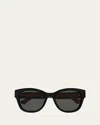 Gucci Recycled Butterfly Sunglasses In Black