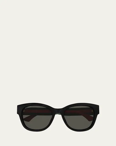Gucci Recycled Butterfly Sunglasses In Black