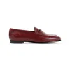 Gucci Leather Gg Jordaan Loafers For Women In Red