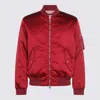Gucci Rosso Ancora Bomber In Heavy Nylon Canvas Men In Red
