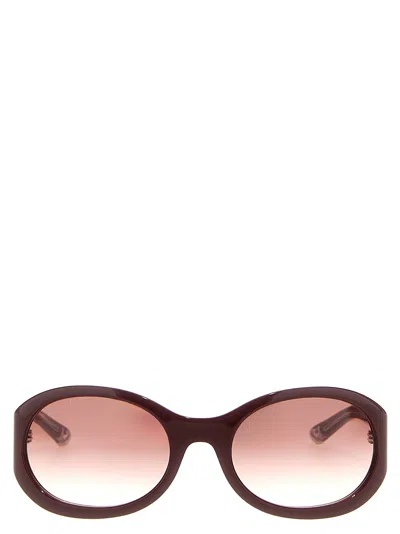 Gucci Red Ancora Sunglasses Red In Brown