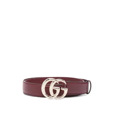 Gucci Red Belts Women In Burgundy