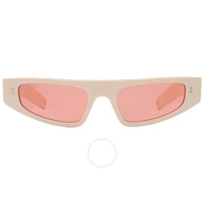 Gucci Red Browline Ladies Sunglasses Gg1634s 005 51 In Red   /   Red. / Ivory