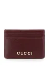 Gucci Script Leather Card Case In Multicolor