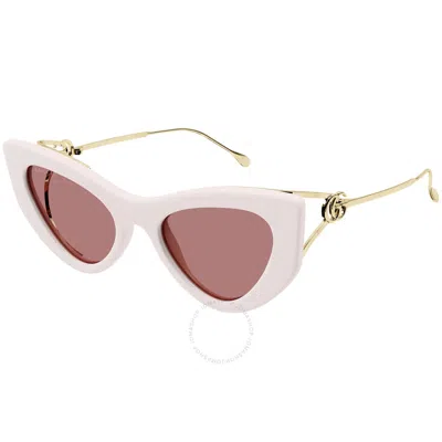 GUCCI GUCCI RED CAT EYE LADIES SUNGLASSES GG1565S 003 52