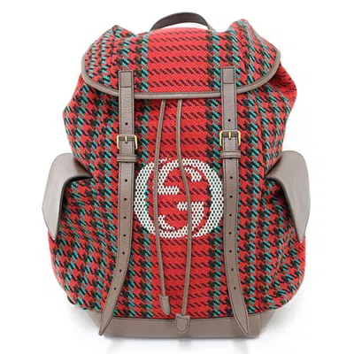 Pre-owned Gucci Red Color Backpack ()