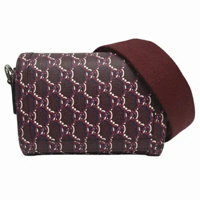 Pre-owned Gucci Red Color Canvas Shoulder Bag ()