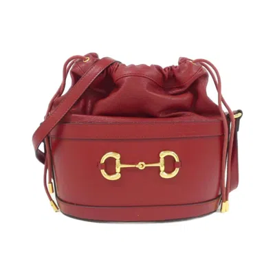Pre-owned Gucci Red Color Leather Shoulder Bag ()