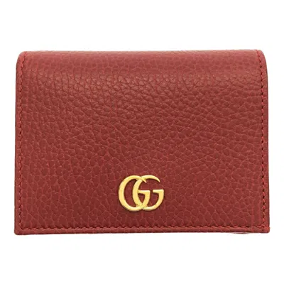 Pre-owned Gucci Red Color Wallet (bi-fold) ()