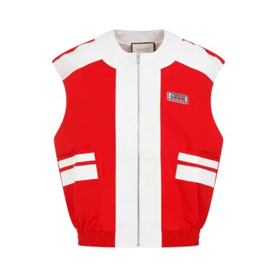 Gucci Red Cotton Gilet