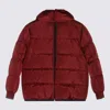 Gucci Red Down Jacket In Burgundy