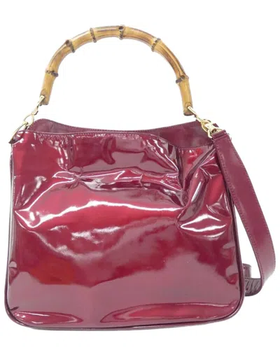 Gucci Red Enamel Shoulder Bag (authentic Pre-loved)