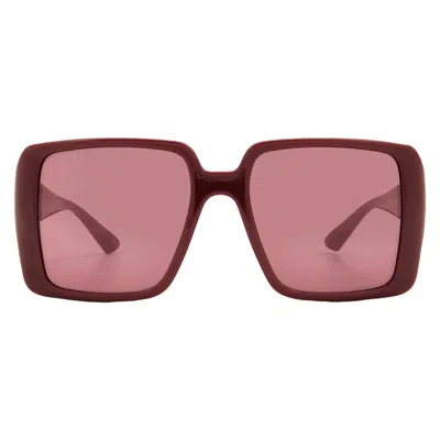 Gucci Red Flash Square Ladies Sunglasses Gg1692s 005 54 In Brown