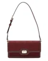 Gucci Red Gg Canvas & Leather Luce Mini Shoulder Bag (authentic Pre-loved) In Burgundy