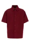 Gucci Tiziano Shirt With Chest Pocket And Short Sleeves In Red