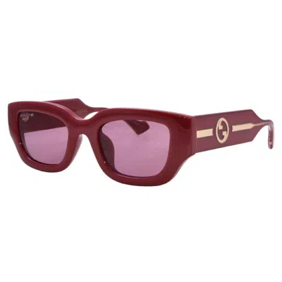 Gucci Red Glitter Cat Eye Ladies Sunglasses Gg1558sk 005 51