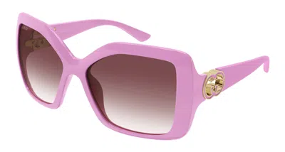 Gucci Red Gradient Sport Ladies Sunglasses Gg2015s 005 59 In Pink