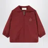 Gucci Red Jacket Still In Nylon Twill In Red