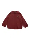 Gucci Red Jacket With All-over Gg Motif In Tech Fabric Baby In Red