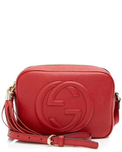 Gucci Red Leather Soho Disco Bag (authentic Pre-loved)