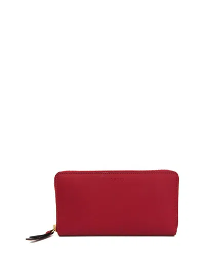 Pre-owned Gucci Red Leather Wallet (authentic Pre-loved)