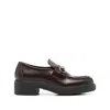 Gucci Women Moccasin With Clamp In Brown