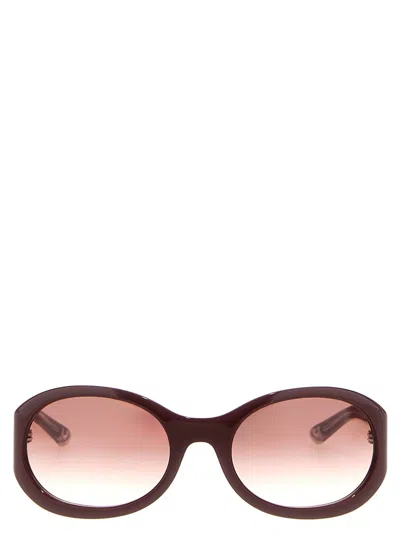 GUCCI RED LOGO SUNGLASSES