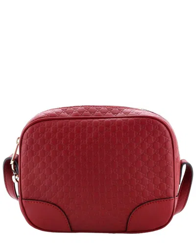 Gucci Red Microssima Leather Bree Disco Crossbody Mini (authentic Pre-  Loved)