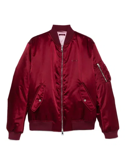 GUCCI RED NYLON BOMBER JACKET