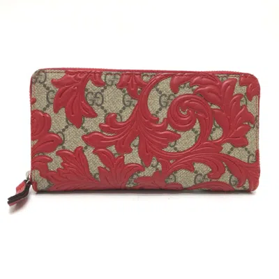 Pre-owned Gucci Red Other Long Wallet (bi-fold) ()