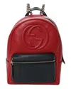 Gucci Soho Leather Backpack In Burgundy