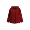 Gucci Red Polyester Faille Jacket In Red