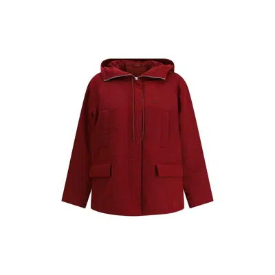 GUCCI RED POLYESTER FAILLE JACKET
