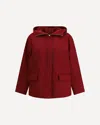 Gucci Red Polyester Faille Jacket In Burgundy