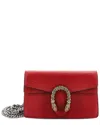 Gucci Red Sheep Leather Dionysus Bag Super Mini (authentic Pre-loved) In Red
