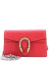 Gucci Red Sheep Leather Dionysus Bag Super Mini (authentic Pre-loved) In Red