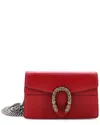 Gucci Red Sheep Leather Dionysus Bag Super Mini (authentic Pre-loved)