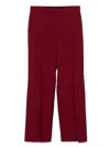 Gucci Red Tailored Wool Trousers In Red