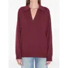 Gucci Polo Top With Gg Intarsia In Red