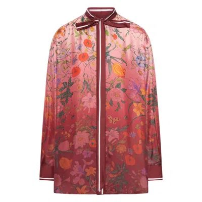 GUCCI GUCCI RED TOPS - SHIRTS WOMEN